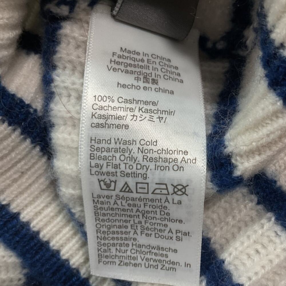 J.Crew Ribbed Snow Indigo Turtleneck Sweater Size XS - Picture 5 of 5